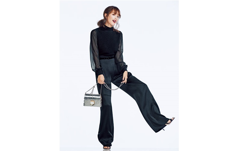 黒ワイドパンツコーデ11選【2018】| 30代40代女性ファッション | Domani