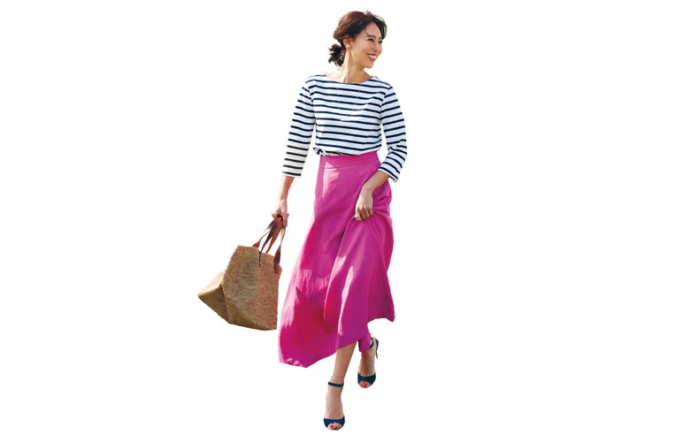 ピンクスカートコーデ12選【夏】| 30代40代女性ファッション | Domani