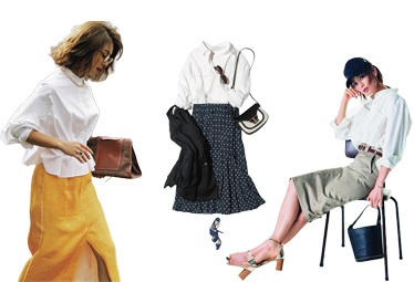 最新の白シャツコーデ9選 30代 40代レディースファッション Domani