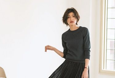 ネイビースカートコーデ10選 秋 30代40代レディースファッション Domani
