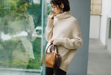 セーターの着こなし選 冬 30代40代レディースファッション Domani