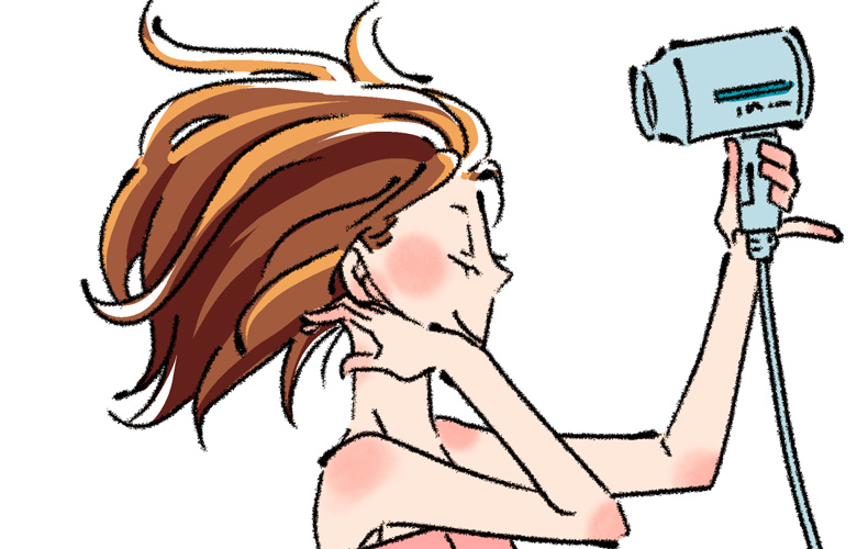 美髪の秘訣は髪を速く乾かすこと！