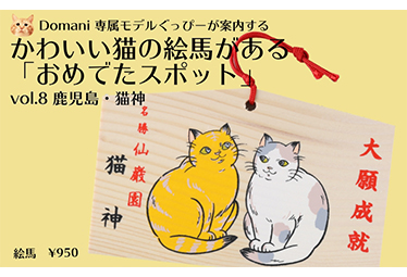 世界中から猫好きが集まる かわいい猫の絵馬がある おめでたスポット Vol 8 鹿児島 猫神 Domani