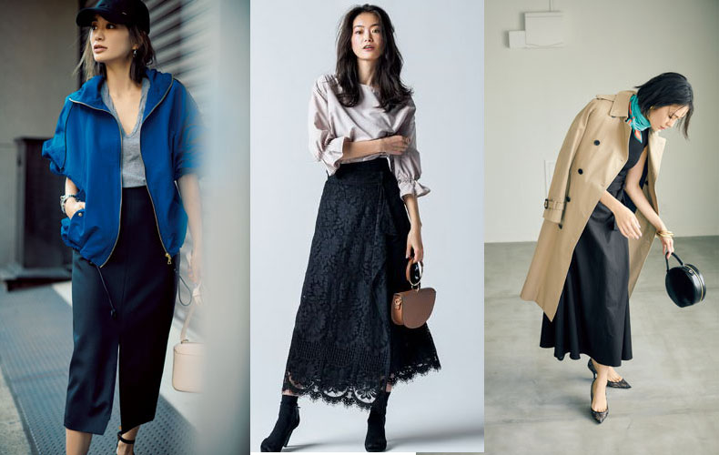 春の黒スカート21選 30代40代レディースファッション Domani