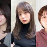 髪の長さが異なる3人の女性