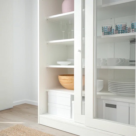 IKEA　イケア　おしゃれ　デザイン性　デザイン　食器棚　棚　キッチン　SYVDE スィブデ