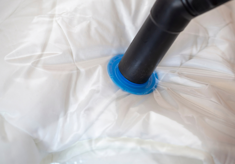 布団圧縮袋メリット選び方選ぶポイント掃除機バルブ式掃除機使わないケース付きダニ対策注意点