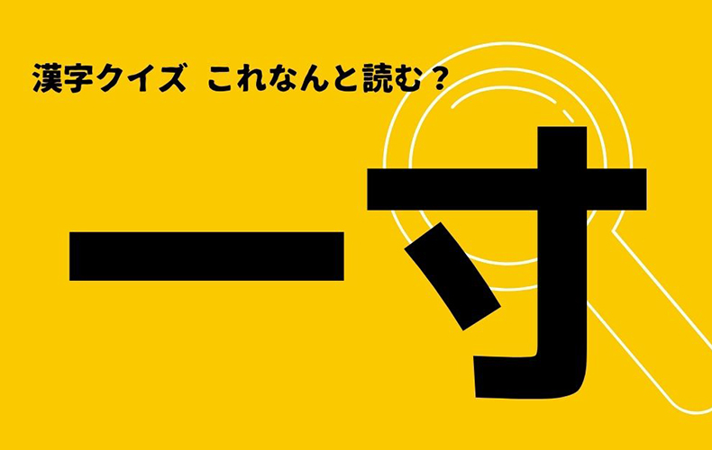 一寸 いっすん 以外の読み方を知っていますか Domani