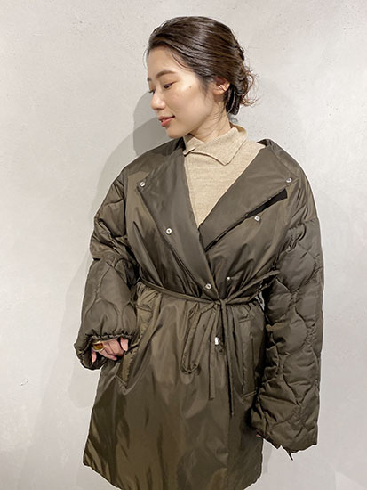 CASA FLINE〟のキルティングコート【身長153cmのコート試着室】 | Domani