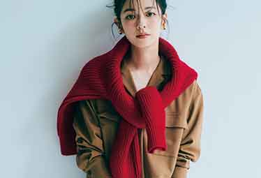 キャメルと赤ってこんなに相性がよかったんだ Domani