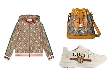 新品 GUCCI EXO KAIコラボ スニーカー35+ 22.5 レザー ベア