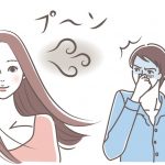 ロングヘアの女性と男性のイラスト