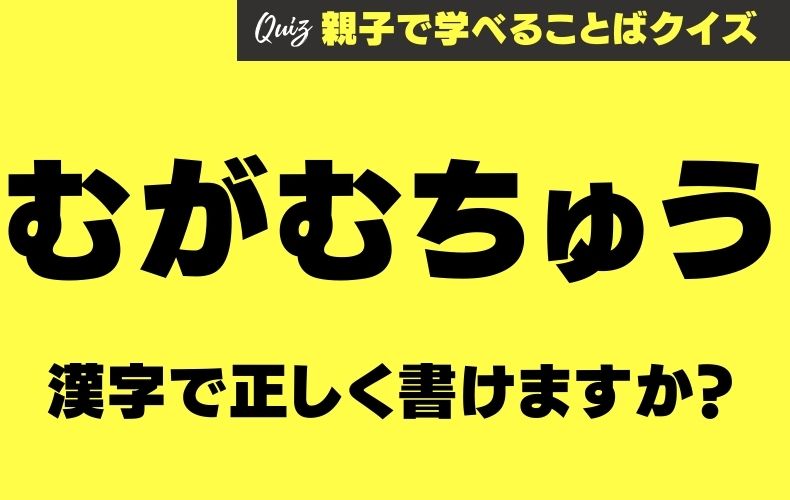 間違えたら恥ずかしい むがむちゅう 漢字で正しく書けますか Domani