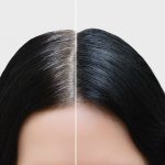 加齢による女性の髪の変化の左右対比