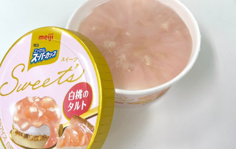 もはやほぼ白桃のタルト 明治 エッセル スーパーカップ Sweet S 白桃のタルト がすごかった Domani