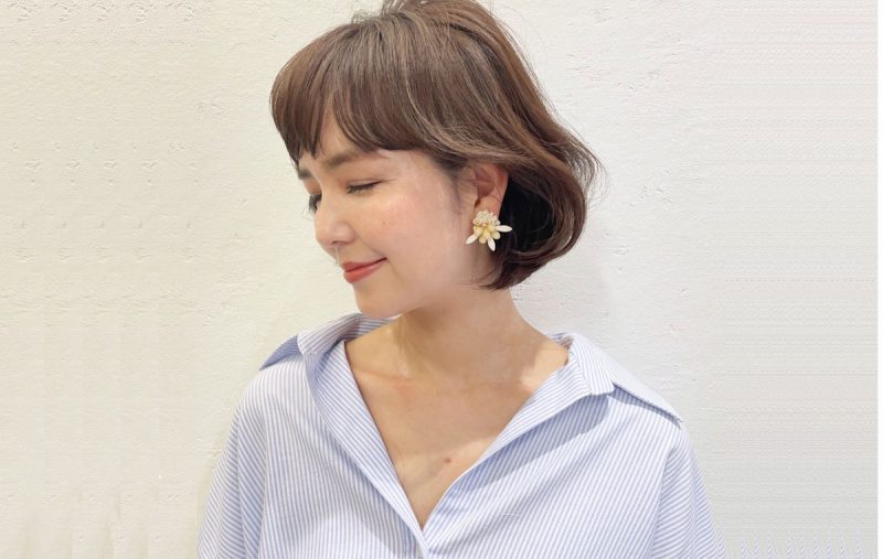 オン眉 ボブのおすすめヘア 大人にも似合うおしゃれ見えスタイルをご紹介 Domani