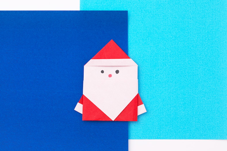 サンタ 折り紙 折り方 簡単 クリスマス 幼児        