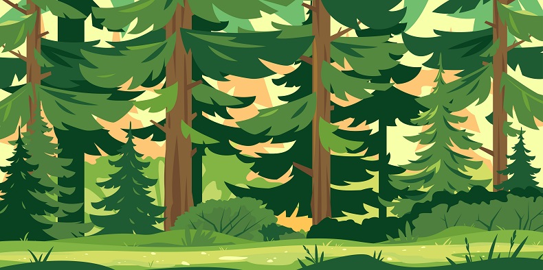 森のイラスト