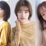 ボブヘアの3人の写真が並んだ画像