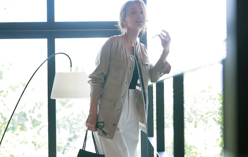 サファリ風デザインならジャケットコーデもグッとこなれる Domani