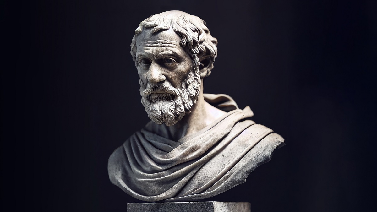 アリストテレスの像の写真