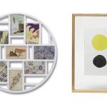 おしゃれなフォトフレームの商品写真、円形で複数飾れるフレーム、長方形で両面ガラス製のフレーム
