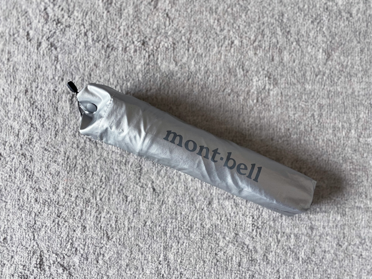 モンベル サンブロックアンブレラ　グレーの傘