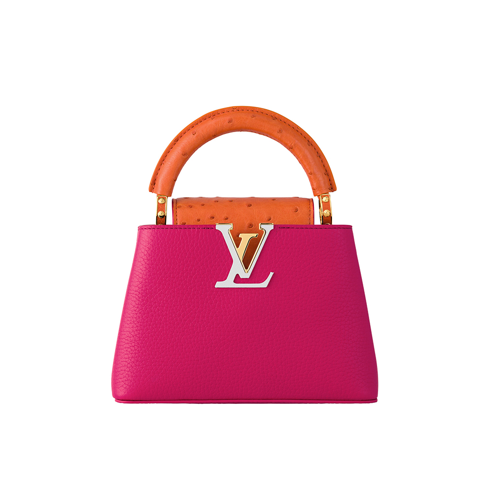 ルイ･ヴィトンのピンクとオレンジのバッグ