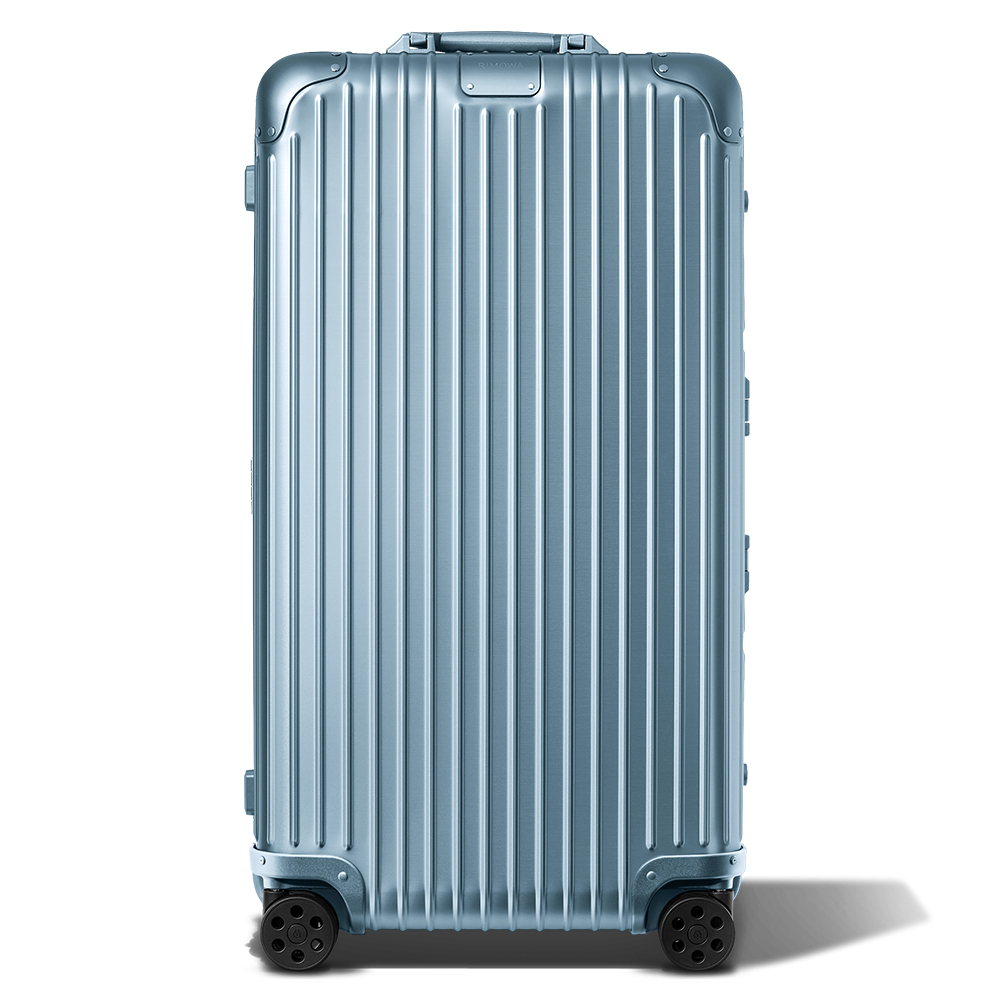 リモワの青い105Lスーツケース　正面