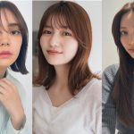 さまざまな前髪の女性3人