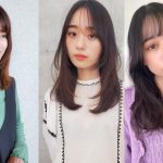 セミロングヘアの女性3人