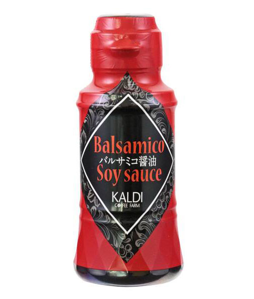 バルサミコ醤油のボトルのパッケージ写真