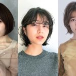 ボブヘアの女性3人