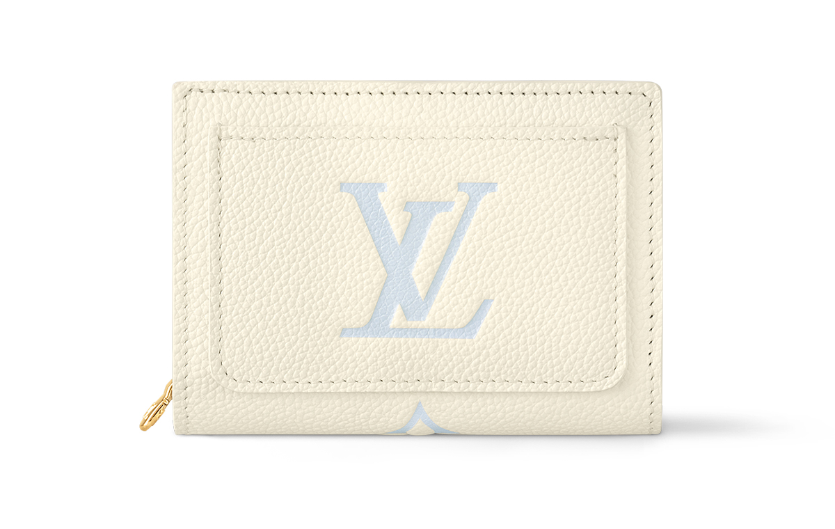 ルイ・ヴィトン　白のコンパクト財布　正面写真