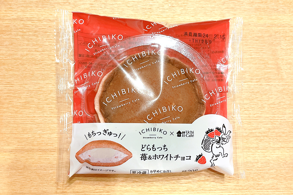 Uchi Café×ICHIBIKO　どらもっち　苺＆ホワイトチョコ
