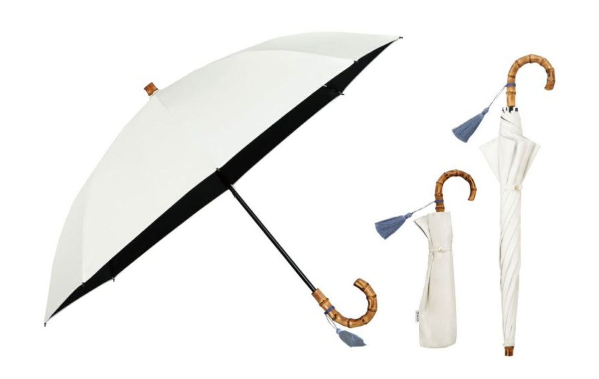 オフ白の折り畳み傘