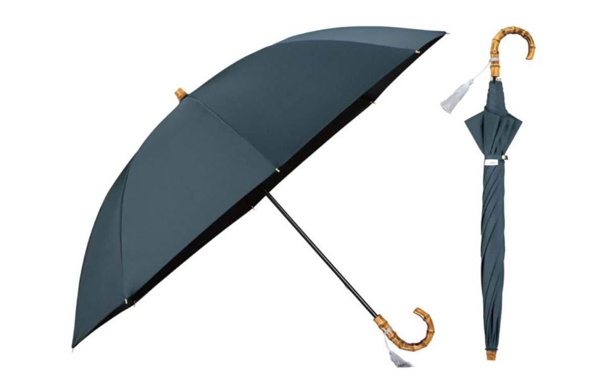 ブルーグレーの傘