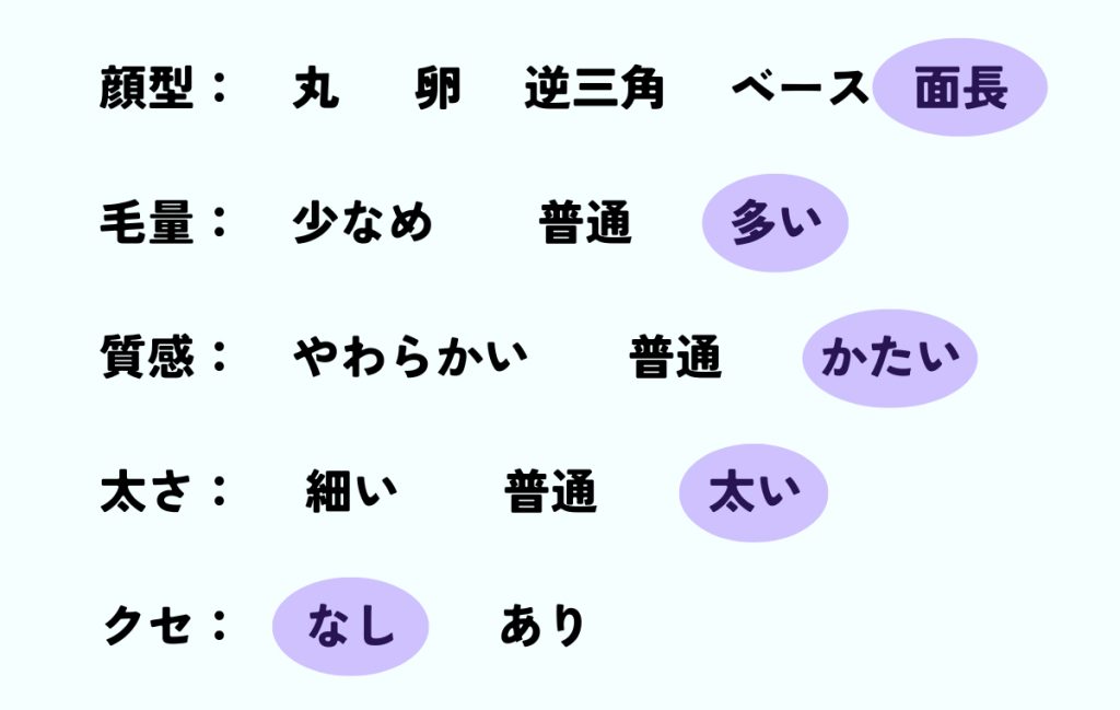 毛量多めでもOKな大人ロング