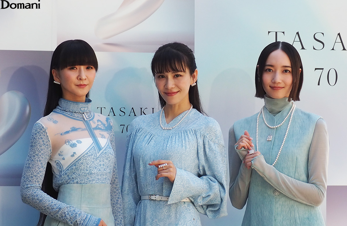 フォトコールに登場したPerfume