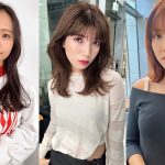 3人並んだ女性