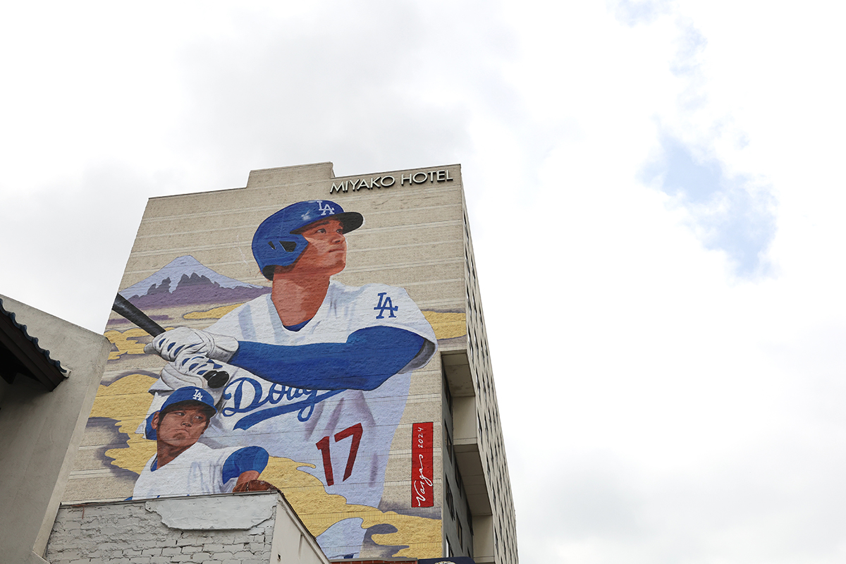 大谷翔平と山本由伸のウォールアート