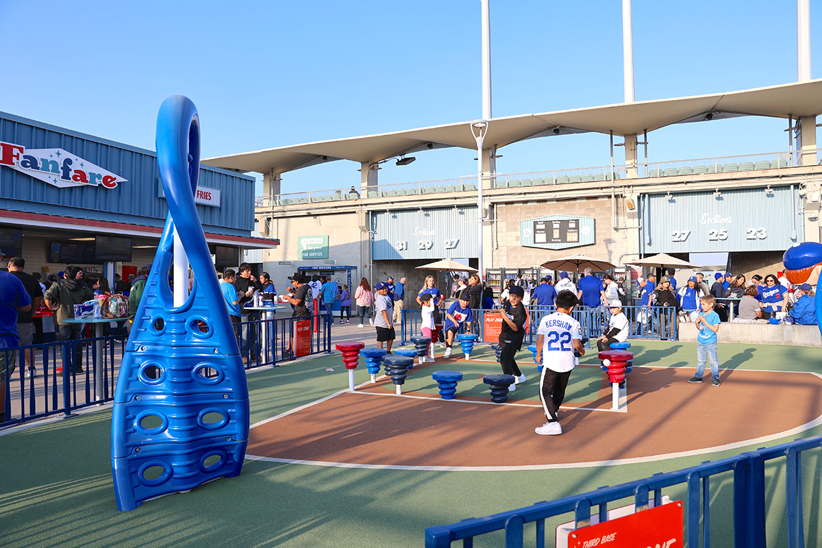 スタジアムの子供向けのプレイゾーン