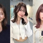 前髪のある女性