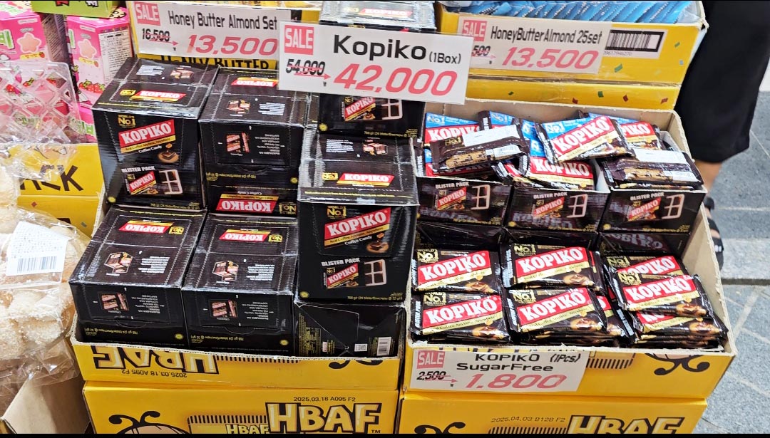 KOPIKOが売られた韓国のスーパー