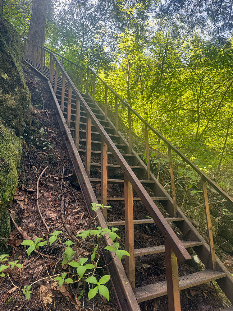 御岳山　階段