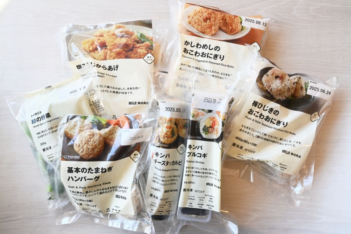 【無印良品の冷凍食品】お弁当作りに使用した7品