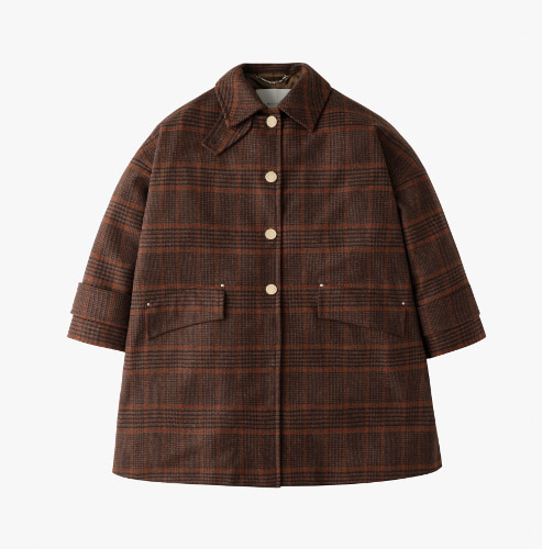 ▲HUMBIE MB￥242,000 BROWN×ORANGE CHECK（GOLDメタルボタン）