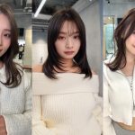 ミディアムヘアの女性3人