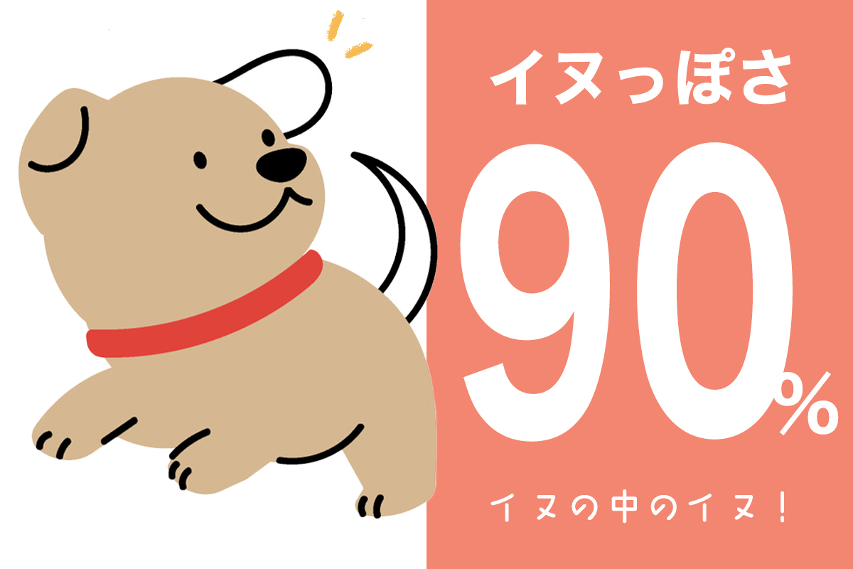 イヌっぽさ90%