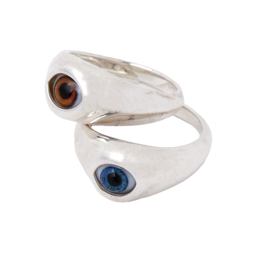 ▲GLASS EYE RING 各￥77,000